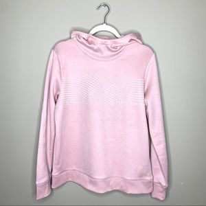 Under Armour Pink Scuba Neck Hoodie Sweatshirt Athletic Pullover Fleece Cozy M